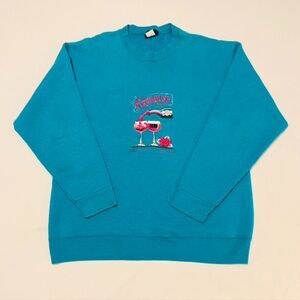 Vintage Old Firehouse Winery Embroidered Crewneck – Geneva-Lake Ohio - Size L